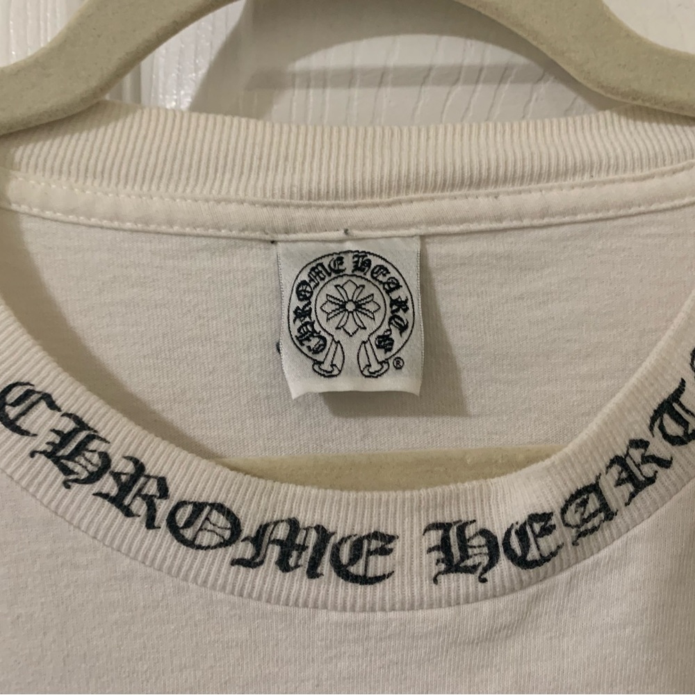 Vintage men’s XL Chrome Hearts t-shirt collar logo
